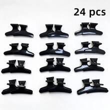 24pcs Fashion Butterfly Hair Clips For Hair Styling, Setting, Dyeing - Multicolor - View 7