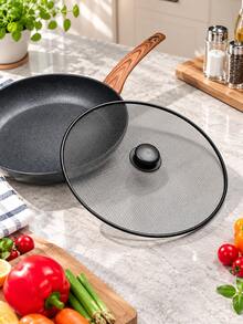2/1 cái nắp lưới chống bắn dầu có núm, nắp đậy chảo lưới siêu mịn chống bắn dầu, nắp chảo chiên phủ sắt chống bắn dầu, dùng để nấu ăn - Xem 10
