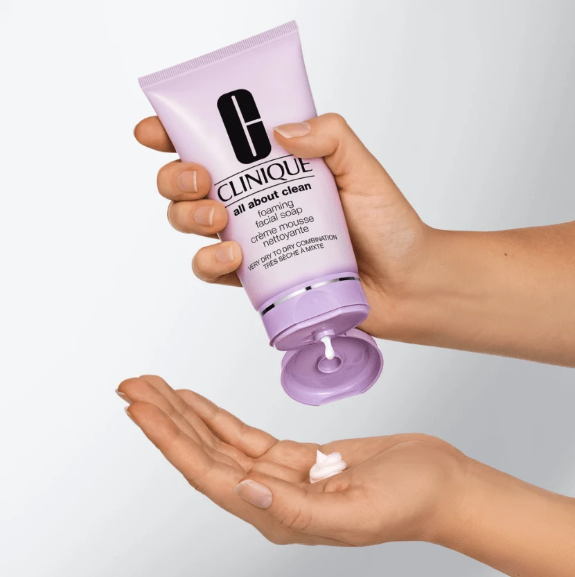 Clinique - All About Clean Foaming Facial Soap - 150ml - Very Dry To Combination Skin - Hydrating - View 1