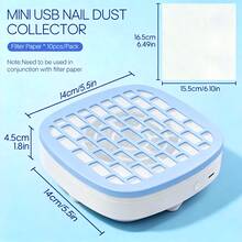SOKANY USB Powered Nail Dust Collector, Equipped With Fine Filter, Ultra-Quiet Operation, Powerful Suction, Quickly Removes Nail Filing Dust, Keeps Workspace Clean And Dust-Free, Suitable For Nail Technicians And Home Nail Enthusiasts - Multicolor - View 5