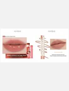 Rom&nd 2Pcs Lip Makeup Set: Long-Lasting Mirror Juicy Gloss Tint & Matte Lip Liner, High-Shine Defined Lip Combo For Daily & Party Wear - 09 Full Sugar Peach+Lip Liner 03 - View 1