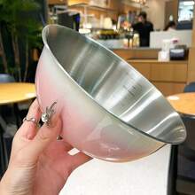 1pc/3pcs Stainless Steel Mixing Bowls - Durable Multi-Purpose Kitchen Bowls, Suitable For Cooking, Baking, Food Storage - Perfect For Christmas, Halloween, Easter, Thanksgiving, Christmas, Thanksgiving - Multicolor - View 9