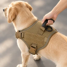 Tactical Dog Harness Anti-Pull Pet Vest, Heavy Duty K9 Harness With Easy-Control Handle, Breathable Military Dog Vest, Reflective Adjustable Training Harness, Suitable For Medium And Large Dogs - Multicolor - View 13
