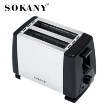 SOKANY 016S Home Toaster, Fully Automatic 2-Slice, High Power, 6-Level Heat, Adjustable Temperature, Fast Toasting, Stainless Steel Material, Perfect For Home Use, Kitchen Appliances, Toaster Oven, Toaster 2 Slice - Black - View 10