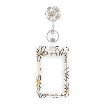 1pc Retractable Badge Holder With Retractable Reel, Floral Pattern, Suitable For Nurses, Teachers, Students, Office Staff And Unisex ID Card, Badge Clip - Multicolor - View 3