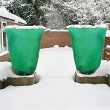 Winter Thickened Protective Cover, Breathable Plant Overwintering Frost Protection Cover With Visible Zipper Closure And Drawstring Design (Material 70g/M²) Outdoor Garden Yard Small Tree Potted Plant Shrub Windproof Cold-Proof Warmth Cover - 70g/m² - View 5
