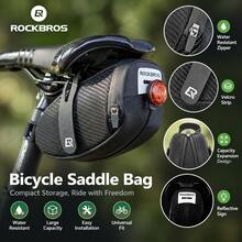 ROCKBROS 1 buah Tas Belakang Jahit, Tas Pengikat Sepeda, Tas Penyimpanan Sadel Sepeda Gunung dan Jalan Raya, 0,75L - MultiWarna - View 2