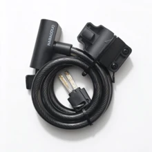 1pc Bicycle Key Lock, Road Mountain Bike Steel Cable Lock, Electric Bike Lock, Cycling Gear - Multicolor - View 10