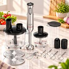 Adler Hand Blender Set, Immersion Blender With Food Processor, Multi Blender Kit - 1200W (Max 1800W), 21 Speeds, 1500ml Chopper, Discs - EU E Type Plug(220-240V) - View 1