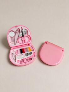 Modern Plastic Mini Sewing Kit, Portable Compact Storage Box With Colorful Thread, Needles, Scissors, Pins, Buttons And Threader, Handmade Sewing Clothing Repair Supplies, Suitable For Home, Travel, Dorm, Handbag, Daily Use, Autumn/Winter Thanksgiving/Christmas Gift - Multicolor - View 19