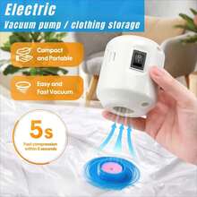 RAF Electric Vacuum Pump, High-Power Vacuum Machine, Vacuum Storage Bag, Dust-Proof And Moisture-Proof Vacuum Bag, Saves Storage Space In The Room, Suitable For Vacuum Storage Of Clothes, Pants, Bedding, And Outdoor Travel Storage Bag - View 2