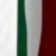 Green and White Pattern On a Red Background