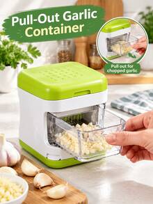 SOKANY Double-Sided Press Garlic Crusher, Mini Handheld Garlic Press, Portable Manual Garlic Grinder Tool, Durable Kitchen Gadget, Easily Make Fresh Garlic Paste, Suitable For Home Kitchen, Camping And Various Daily Cooking Scenarios - Other - View 5