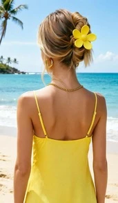 6 Stück Blumen-Haarspangen Haarklammern für Damen & Mädchen, 6 verschiedene bunte Farben im Set, Blumen-Design Haarschmuck Haarclips, 1 Preis für 6 Stück, sofort aus Deutschland lieferbar - Ombre - Übersicht 6