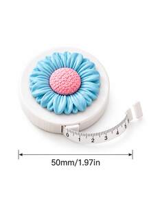 Beautiful 3D Sunflower Tape Measure, Macaron Color Floral Soft Tape Measure, 59.06 Inch Automatic Retractable Tape Measure, Sewing & Craft Tape Measure - Sunflower Tape Measure - View 7
