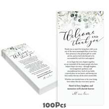 Modern Minimalist Welcome & Thank You Cards, Simple Wedding Theme Guest Table Cards, 1st Anniversary Gift Creative, High-Quality Fashion Design - View 10