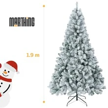 Found Arbol De Navidad Artificial Frondoso 1.90 m Pino Navideno Tradicional Verde Realista Elegante Estructura Metalica Facil De Armar Reutilizable Decoracion De Temporada Navidena Para Hogar Oficina Comedor Recamara Vitrina Eventos - Rosa Roja - Ver 2