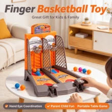 Tabletop Mini Basketball Shooting Game For 2 Players, Finger Flip Desktop Arcade Game, Indoor Party Family Interactive Game, Birthday Holiday Gift For Teens Adults - Multicolor - View 7