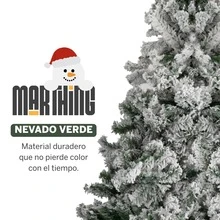 Found Arbol De Navidad Artificial Frondoso 1.90 m Pino Navideno Tradicional Verde Realista Elegante Estructura Metalica Facil De Armar Reutilizable Decoracion De Temporada Navidena Para Hogar Oficina Comedor Recamara Vitrina Eventos - Rosa Roja - Ver 3