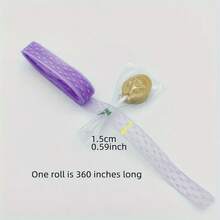 10 Yards/Roll Lace Trim, Multi-Color -Made Smooth Texture Hollow Hair Clip Hairband Packaging Handmade DIY Floral Accessories Packaging Material - Polka Dots - View 3