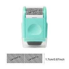 1pc Address Masking Roller Stamp - Anti-Theft & Privacy Security Confidential Data Protector, Red - Red - View 12