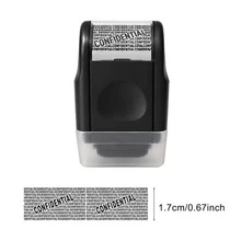 1pc Address Masking Roller Stamp - Anti-Theft & Privacy Security Confidential Data Protector, Red - Red - View 9