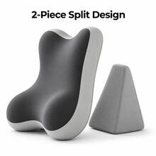 2 Pieces Ergonomic Bed Backrest Pillow, Contoured Neck Waist & Back Support Cushion With Side Wrap Design, Reclining Bed Reading Pillow For Phone Use, TV, Relaxing, Bedroom & Sofa - Multifunctional Pillow - View 5