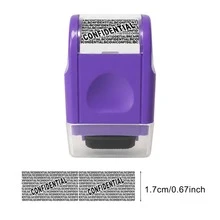 1pc Address Masking Roller Stamp - Anti-Theft & Privacy Security Confidential Data Protector, Red - Red - View 8
