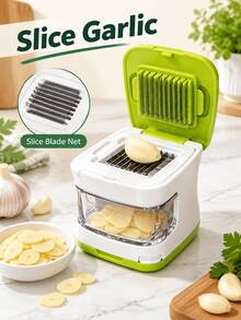 SOKANY Double-Sided Press Garlic Crusher, Mini Handheld Garlic Press, Portable Manual Garlic Grinder Tool, Durable Kitchen Gadget, Easily Make Fresh Garlic Paste, Suitable For Home Kitchen, Camping And Various Daily Cooking Scenarios - Other - View 4