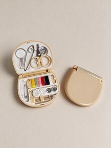 Modern Plastic Mini Sewing Kit, Portable Compact Storage Box With Colorful Thread, Needles, Scissors, Pins, Buttons And Threader, Handmade Sewing Clothing Repair Supplies, Suitable For Home, Travel, Dorm, Handbag, Daily Use, Autumn/Winter Thanksgiving/Christmas Gift - Multicolor - View 14