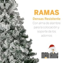 Found Arbol De Navidad Artificial Frondoso 1.90 m Pino Navideno Tradicional Verde Realista Elegante Estructura Metalica Facil De Armar Reutilizable Decoracion De Temporada Navidena Para Hogar Oficina Comedor Recamara Vitrina Eventos - Rosa Roja - Ver 6