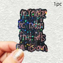 1pc/3pcs Dark Handwritten Style Life Philosophy Stickers "Rotten Fruit Falls On Its Own No Need For Revenge" Niche Emotional Stability Decorative Stickers Waterproof Vinyl Stickers - Durable Matte Surface, Self-Adhesive Bumper Stickers, Suitable For Cars, Windows, Laptops, Trucks, Water Bottles - Multi-Functional Durable Design, Car Stickers - one-size - View 13