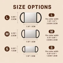 TONGFANTECH Custom Pet Engraved Personalized Pet ID Tag, Engraved Name Collar Bone Tag, Stainless Steel Engraved Dog Tag Cat Tag Pendant - Multicolor - View 9