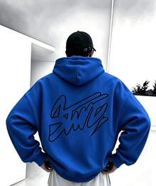 Men Hoodies - Blue - View 2