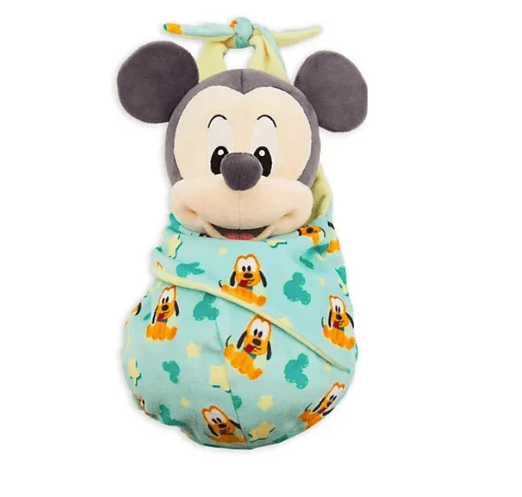 Disney Store Official - Mickey Mouse - Small Soft Plush Toy In Pouch. Disney Baby - Multicolor - View 1