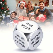 Christmas Gift Exchange Game Dice, Holiday Party Gift Decision Dice, Suitable For Family Gathering Christmas Interactive Game Props - Multicolor - View 10