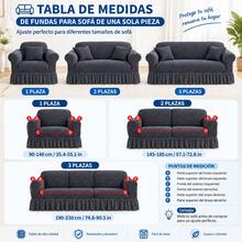 Sofa Slipcovers - Dark Grey - View 6