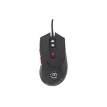 Manhattan USB 6-Button Optical Gaming Mouse - Black With Light - View 3
