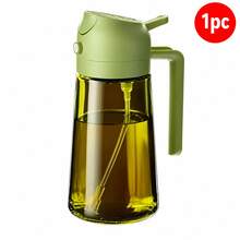 Glass Spray Bottle, 2-In-1 Automatic Open/Close Dual-Purpose Oil Dispenser, Large Capacity Leak-Proof Non-Stick Glass Oil Bottle, Olive Oil Sprayer And Oil Pot, Suitable For Cooking, Grilling, Salad, Baking, Air Fryer And Camping - View 14
