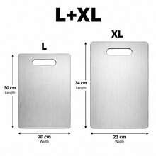 Stainless Steel Cutting Board, Double-Sided Stainless Steel Cutting Board, Suitable For Kitchen Cutting Meat, Vegetables And Fruits, Easy To Clean; Kitchen Helper - 1PC - View 13