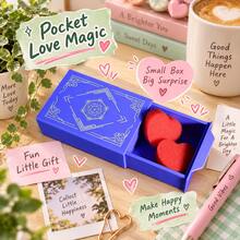 1Set Magic Drawer Box With Heart Sponge Props, Close-Up Magic Trick Toy, Surprise Appearance & Disappearance Performance Prop, Fun Party Show Accessory, Novelty Gift - Multicolor - View 2