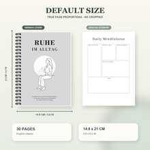 Calm Moments Spiral Notebooks With Guided Writing Prompts, Daily Reflection, Mindfulness Exercises, Self Care Activities, Morning And Evening Routines, Weekly Challenges, Affirmations, Daily And Monthly Gratitude, Meditation Tracker - A5 - View 2