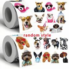 500pcs Asymmetrical Dog Shaped Doodle Stickers, 2 Styles Availabl - Multicolor - View 8