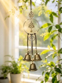 قطعة واحدة من زينة مقبض الباب الجرس، جرس الرياح من الصفصاف، ديكور المنزل، ديكور الغرفة، ديكور الجدار، هدية عيد ميلاد وتخرج - DA - مشاهدة 2