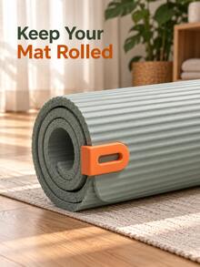 2pcs Yoga Mat Storage Clips, Easy-To-Use Secure Lock, Prevent Yoga Mat From Loosening And Unrolling Without Tying, Home Fitness Accessory - Multicolor - View 3