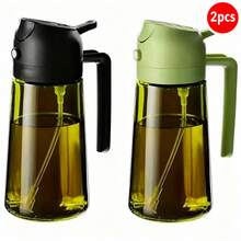 Glass Spray Bottle, 2-In-1 Automatic Open/Close Dual-Purpose Oil Dispenser, Large Capacity Leak-Proof Non-Stick Glass Oil Bottle, Olive Oil Sprayer And Oil Pot, Suitable For Cooking, Grilling, Salad, Baking, Air Fryer And Camping - View 13