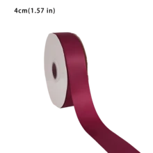 Purple Red Single-Faced Satin Ribbon 10 Yards (0.6/1.0/1.5/2.0/2.5/4.0cm) Suitable For Gift Boxes, Bouquets, Hairbands And Dress Ties Decoration, With Paper Spool For Easy Storage - Purplish-red - View 14