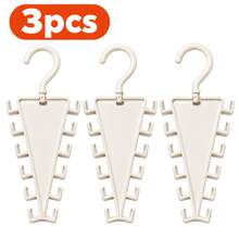 1/3pcs Multi-Hook Space-Saving Hanger, Foldable Multi-Layer Clothing Storage Hook, Closet Organizer, Multi-Function Hat, Belt, Tie, Accessory Hanging Rack - View 12