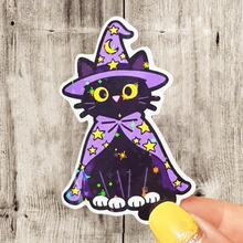 Magic Black Cat Cartoon Stickers, Purple Star & Moon Wizard Hat Cute Style Waterproof Decorative Decals, Waterproof Vinyl Stickers - Durable Matte Surface, Self-Adhesive Bumper Stickers, Suitable For Cars, Windows, Laptops, Trucks, Water Bottles - Multi-Purpose Durable Design, Car Stickers - one-size - View 11