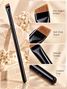Set 6 Kuas Eyeshadow, Kuas untuk Membaurkan, Membayangkan, Menghaluskan, dan Detail, Bulu Lembut untuk Aplikasi yang Tepat, Cocok untuk Lipatan Kelopak Mata, Garis Bulu Mata Bawah, Detail Bawah Mata, Smoky Eyes, dan Riasan Mata Sehari-hari. Alat Rias Mata yang Presisi - MultiWarna - View 6